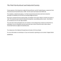 Pniel: The Pniel Horticultural and Industrial Society
